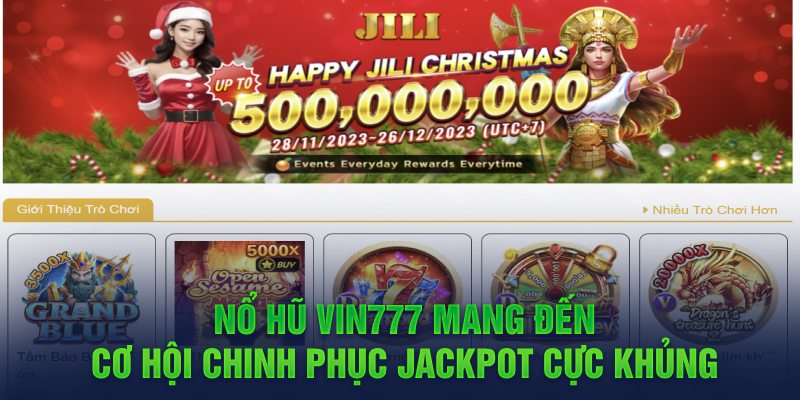 Nổ hũ Vin777 mang đến cơ hội chinh phục jackpot cực khủng